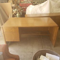 Desk and Credenza
