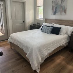 Queen Headboard And Bed frame  