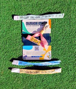 Outside Lands Festival 3-Day 2025 Collectible Glitter VIP Wristband +Extras EUC
