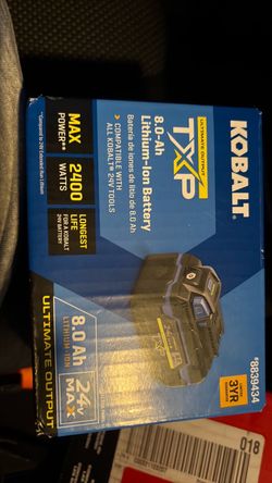 Kobalt 8.0 ah lithium ion battery