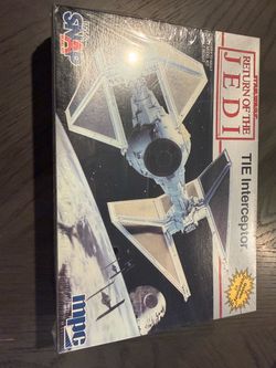 Star Wars Return Jedi ROTJ TIE Interceptor 1992 MPC SNAP Model NEW SEALED