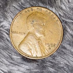 1952 D Lincoln Wheat Cent Penny Coin 