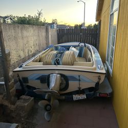 Malibu Ski Boat And Trailer 