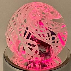 Blown Glass Swirled Paperweight