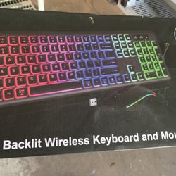 Multicolor Keyboard & Mouse