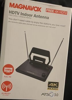 MAGNAVOX FREE 4K HDTV HDTV Indoor Antenna Hdtv Libre / Antena Interior