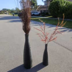 2  BEAUTIFUL VASES LARGE 3FT $30 2FT $20 