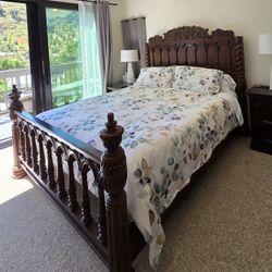 Solid Wood King Bed