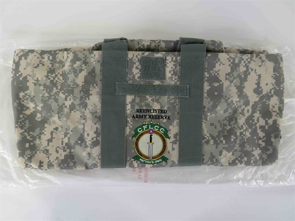 Army Reserve Reenlistment Gear Duffle New in Bag, 22"x20"x12"