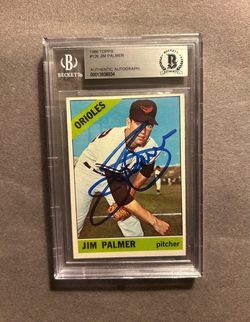 1966 Topps #126 Jim Palmer HOF RC w/ on card auto.Negotiable