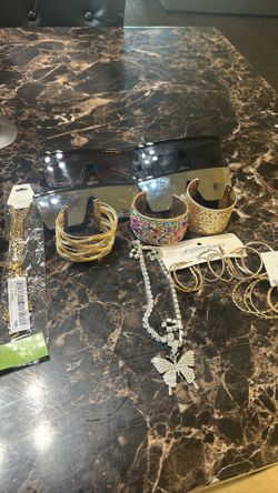 Jewelry and sunglasses