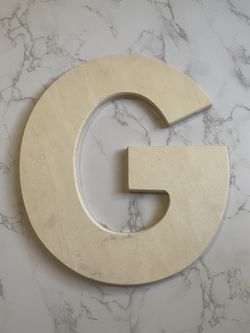 Wooden “G” Decor