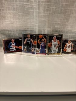 2025 Topps Chrome Basketball Straight & Horizontal Card Lot Of 5 MINT