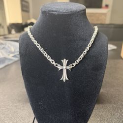 Chrome Hearts Classic Cross Paper Chain Necklace 