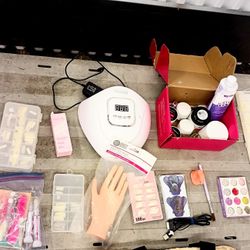 Nail Art Kit w/ SUN X5 MAX UV LED Lamp & Supplies