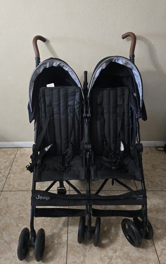 Delta Children's Jeep PowerGlyde Plus Side x Side Double Stroller