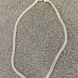 14 K Gold Plated Chain Necklace Italy 14 k  18.5