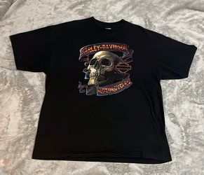 Harley Davidson 2XL Black Skull Panama City Beach Graphic Tee