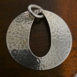 James Avery Hammered Cutout Pendant. 
