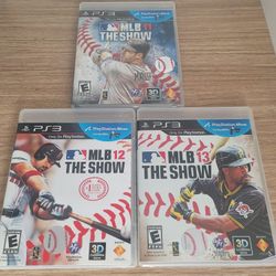MLB The Show PS3 Lot 11,12,13 Playstation 3 Complete