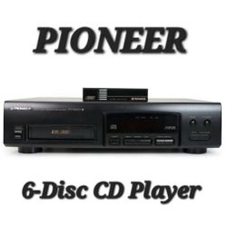 Vintage Pioneer PD-M403 6 Disc CD Player with Original Cartridge WORKS GREAT!
