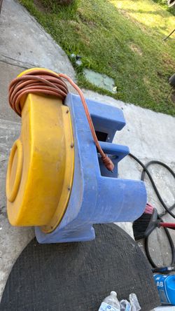 Trampoline air blower, motor