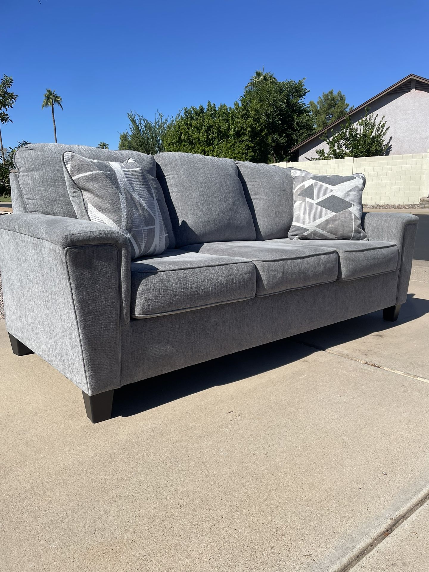 Gray Couch Gently Used Ashley Furniture
