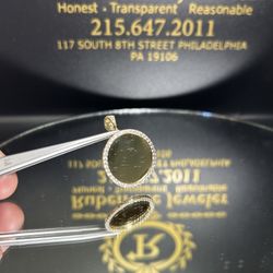 14K GOLD PHOTO PENDENT 