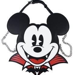 Brand New Disney Mickey Mouse Vampire Glow In The Dark Crossbody Purse