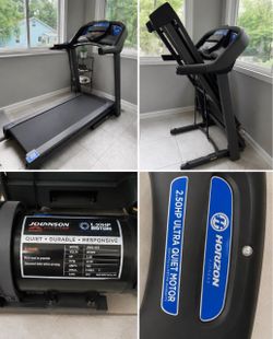 Horizon Fitness Folding Treadmill - Like New - Only Used 10 Times