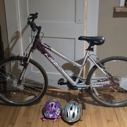 NEXT AMPLIFIER  ALUMINUM LIGHT WEIGHT  18 SPEED BIKE INCLUDES  2 HELMETS 