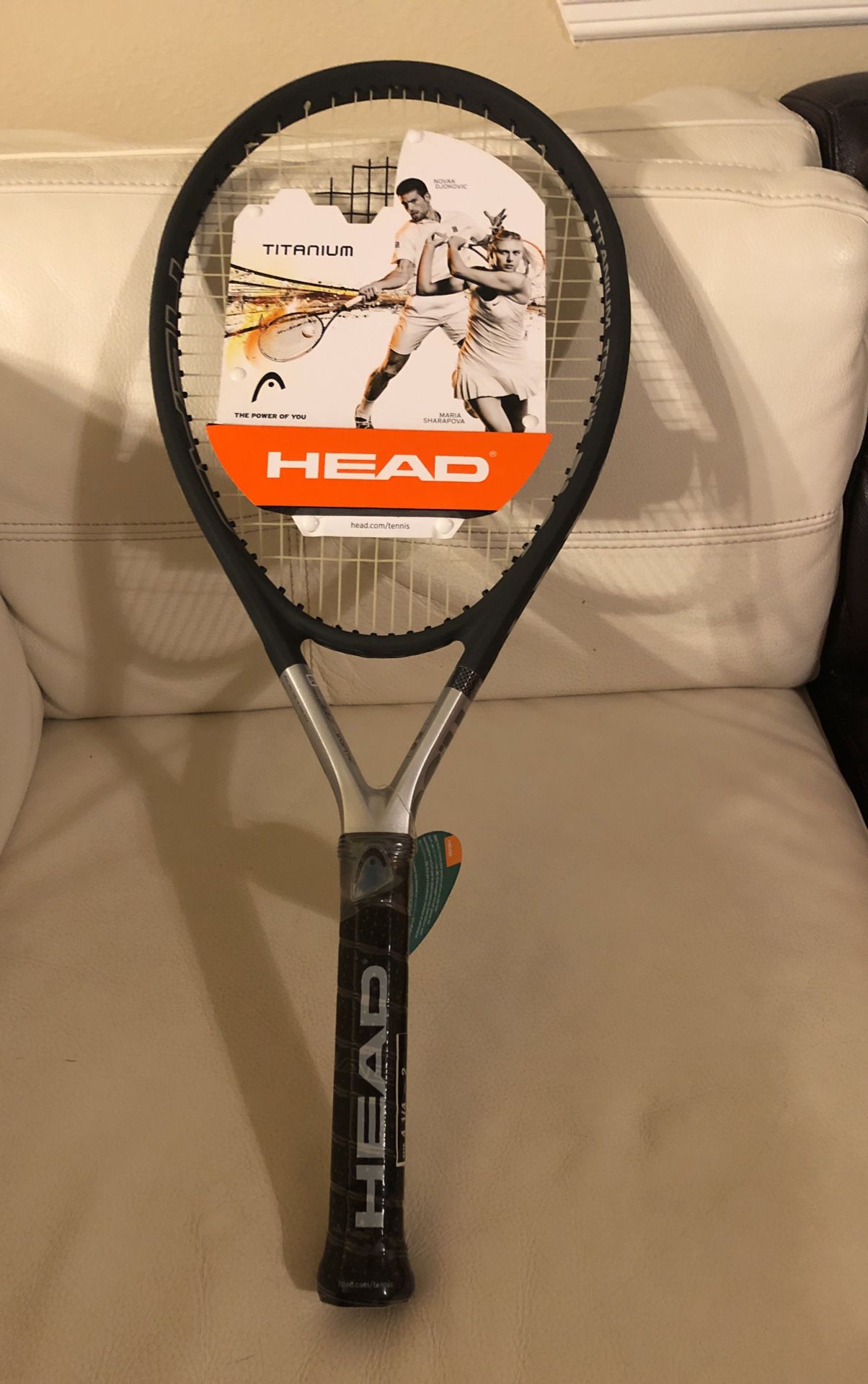 New!! Head Titanium Ti.S6 Oversized Tennis Racket , Size 4 1/4