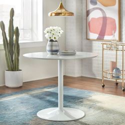 Mid century modern style round dining set (New In A Box)