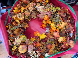 Large Fall Harvest Decorative Wreath