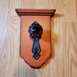 Cute FARMHOUSE Style Wooden Glass  Doorknoboor 