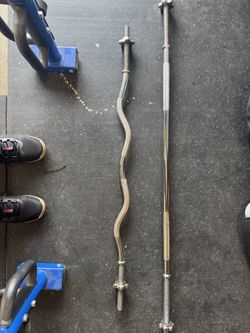 Standard Barbell, Curl Bar, And CAP Open Trap Bar