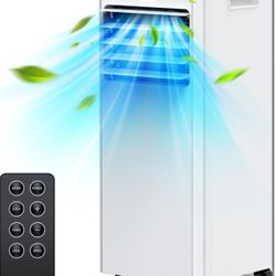 10000 BTU Portable Air Conditioners Cool up to 400 Sq.Ft, 4-in-1 Portable ac Unit, Dehumidifier and Fan with Remote Control, 24H Timer, Sleep Mode, LE