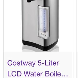 COSTWAY 5 LITER LCD WATER BOILER AND WARMER ELECTRIC HOT POT for Sale in  Pumpkin Center, CA - OfferUp