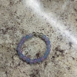 Purple/blue And Clear Bracelet 