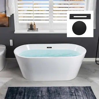 sale: woodbridge 59'' acrylic freestanding bathtub