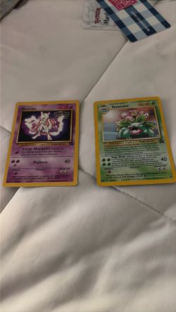 Vintage Pokemon Promo Cards – Mewtwo & Venusaur WOTC