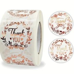 500 Roll Stickers Thank You Stickers for Events Wedding Birthday Graduations