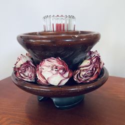 Vintage Antique Large Ceramic Brown Electrical Insulator