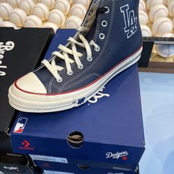 Converse Chuck 70 LA Dodgers UNDFTD High Top Leather Sneaker Blue White Men's