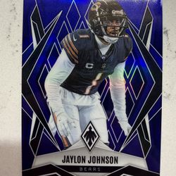 2025 Panini Phoenix Jaylon Johnson BLUE /50 Chicago Bears