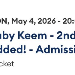 1 Baby keem casino ticket Los Angeles 