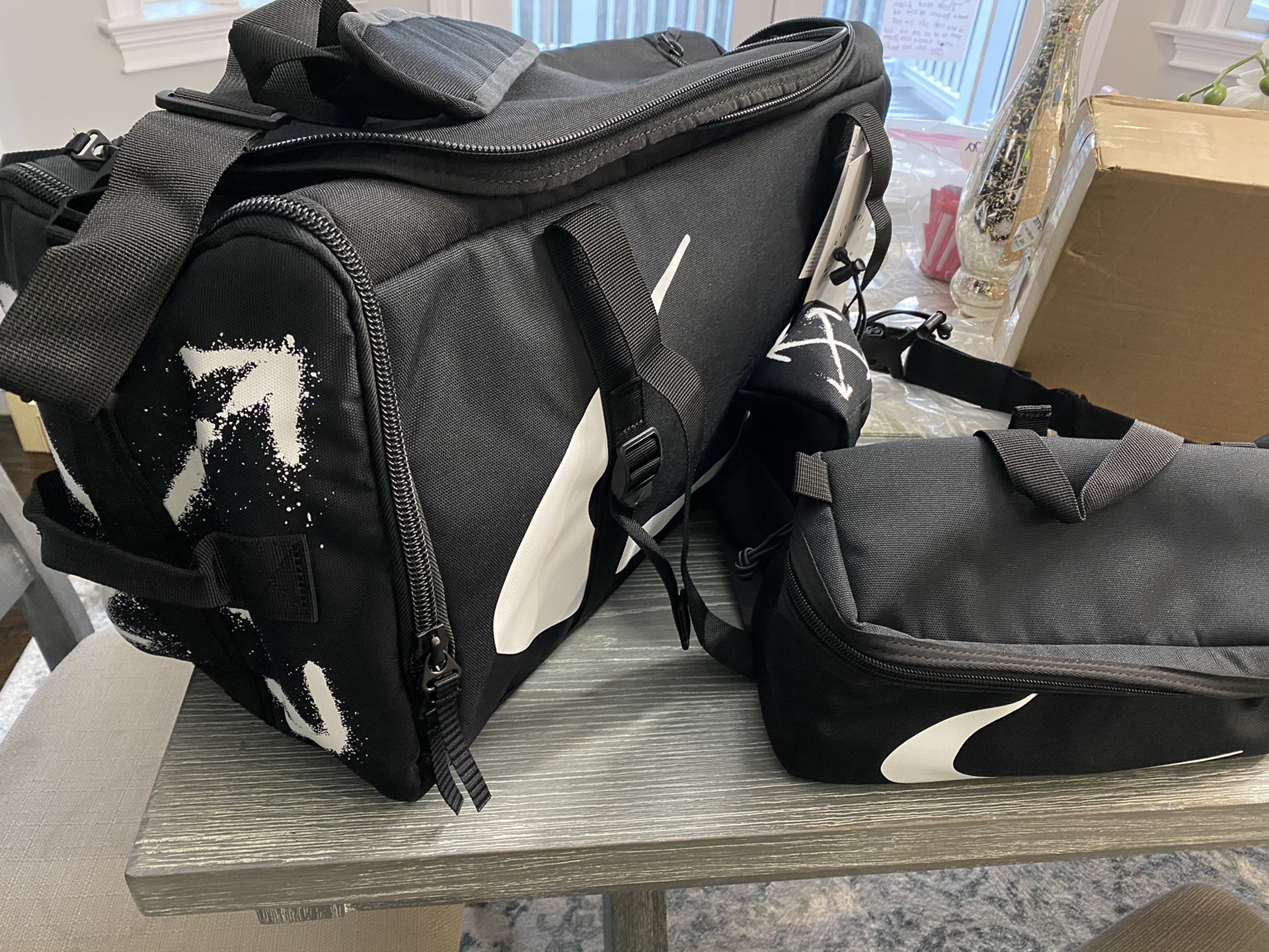 Nike off white duffle back and waist bag new $325 for Sale in New