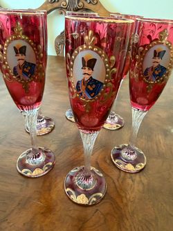 Persian Style Champagne Glass Decoration New