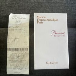 Maison Francis Kurkjian Baccarat Rouge Perfume Brand New Sealed Retail $350