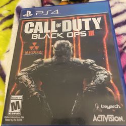 PS4 game call Of Duty Black Ops 3